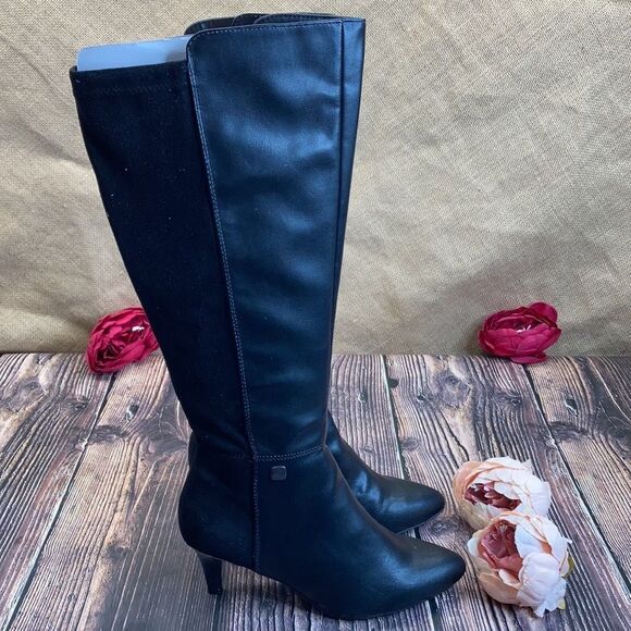 Alfani Hakuup Black Manmade Boots - Picture 8 of 8